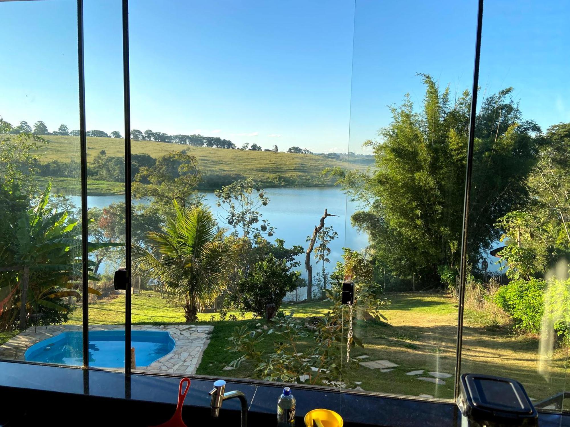 Casa Com Piscina Fundo Pra Represa E Ar Condicionado Casinhabrancadevaranda Ijaci Exterior foto