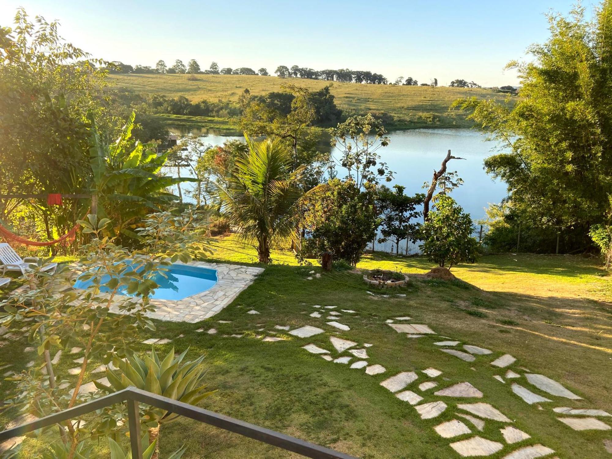 Casa Com Piscina Fundo Pra Represa E Ar Condicionado Casinhabrancadevaranda Ijaci Exterior foto